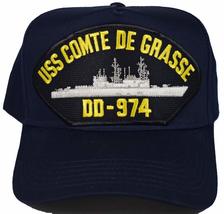USS COMTE DE GRASSE DD-974 HAT - Navy Blue - Veteran Owned Business - $22.98