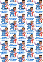 Lilo and Stitch Personalised Gift Wrap - Lilo &amp; Stitch Wrapping Paper - $5.42