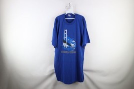 Vtg 90s Streetwear Mens 4XL Faded Spell Out Mackinac Bridge Michigan T-Shirt USA - £35.09 GBP