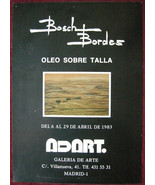 Original Poster Spain Adart Bordes Oil Painting 1983 - £43.68 GBP