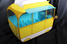 Peppa Pig Family Yellow Camper Van Vehicle Automobile Toy Removable Lid &amp; Canopy - £26.13 GBP