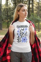 Retro Flower T-Shirt, Hibiscus Flowers Shirt, Floral Shirt, Flower Shirt... - $26.89+