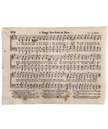 1865 Happy New Year Victorian Sheet Music Small Page Rare Happy Voices P... - $34.29 CAD