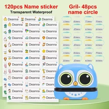 149pcs Customized Name Stamp Paints Personal Baby Engraved -Blue Girl Set-E - $30.82