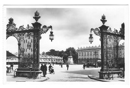 France RPPC Nancy Place Stanislaus Grilles Jean Lamour Gates Square CAP Postcard - £5.24 GBP