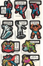 Marvel Comic Super Heroes Sticker Card Singles 1976 Topps White Back YOU CHOOSE - £3.90 GBP