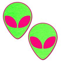 Pastease neon glowing green alien on neon pink - £23.75 GBP