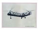 Boeing Vertol Print of Piasecki NAVY HUP Helicopter by S Cutuli - $21.75