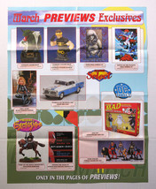 Toys POSTER: Cry For Dawn,Marvel Lizard,JLA Superman,Batman,Wonder Woman... - $19.79