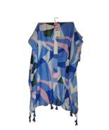 Do Everything In Love Vibrant Abstract Print Multi-Color Wrap Kimono Cov... - £12.48 GBP