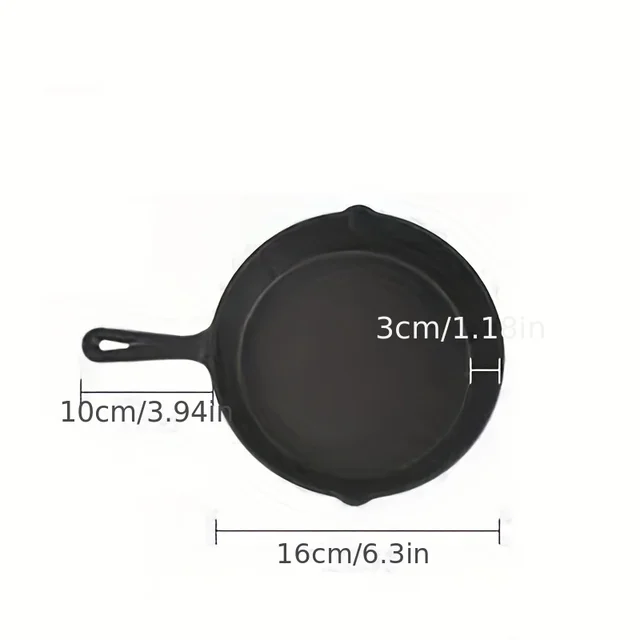 16Cm Small Frying Pan Cast Iron Skillet Pan For Fried Food Cooking  - $26.99