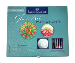 Faber-Castell Glass Art Paperweights Kit Creative Studios Premium DIY Craft NEW - £31.69 GBP