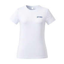 YONEX 22 F/W Women&#39;s T-shirts Badminton Apparel Clothing White NWT 229TR014F - £28.62 GBP