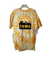 University Of Throwback Collection Iown Hawkeyes Yellow Tie Die T Shirt L - $28.94 CAD