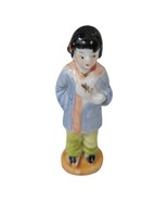 Occupied Japan Porcelain Miniature Figurine Girl Kimono 3&quot; Bonsai Garden  - €12,52 EUR