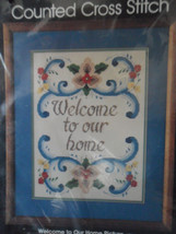Golden Bee Counted Cross Stitch Kit "Welcome to Our Home" 12 x 16" New - £19.23 GBP
