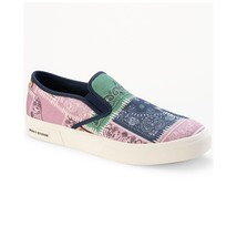 Sun + Stone Men Slip On Casual Sneakers Mesa Multi Color Canvas - £10.31 GBP