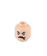 Male Head With Mustache And Cigar Head Diy Minifigure Packs - $4.86