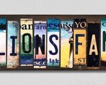 Lions Fan License Plate Tag Strips Novelty Wood Signs WS-347 - $54.95