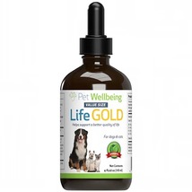 Pet Wellbeing Life Gold Natural Cancer Support Supplement for Dogs, 4 fl... - £45.97 GBP