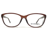 Affordable Designs Eyeglasses Frames FELICIA BROWN Clear Cat Eye 53-17-140 - £36.76 GBP