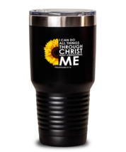 30 oz Tumbler Stainless Steel Funny Philippians 4:13 Motivational Saying  - £26.75 GBP