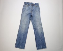 Vintage 70s Streetwear Womens 28 Distressed Flared Wide Leg Denim Jeans ... - $69.25