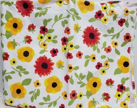 Vinyl Tablecloth w/soft Flannel back, 52&quot;x52&quot; Square, COLORFUL FLOWERS # 2, TG - £11.86 GBP