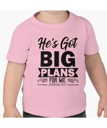 Cotton Jersey Infant Tee &quot;Big Plans&quot; black font - $22.77+