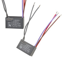 2-Pack Motor Ceiling Fan Capacitor CBB61 5uf+5uf+5uf 5-Wire Rated Voltag... - £18.32 GBP