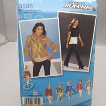 UNCUT Sewing PATTERN Simplicity 3538, Project Runway Inspired Misses 200... - $14.52