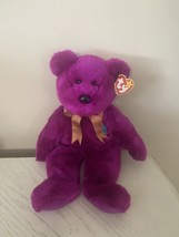 Ty Beanie Buddy 1999 Millennium Bear 14 Inch Plush Stuffed Animal  - £79.92 GBP