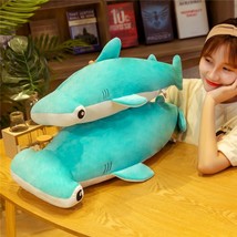 Soft Hammerhead Shark Plush Dolls Simulated Shark Stuffed Plush Toys For Childre - £17.31 GBP