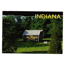 Vintage Postcard Indiana Mail Pouch Tobacco Barn Billboard Highway Advertisement - £7.47 GBP