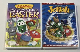 VeggieTales Twas the Night Before Easter &amp; Jonah Lot of 2 Children&#39;s Movies DVDs - £7.80 GBP