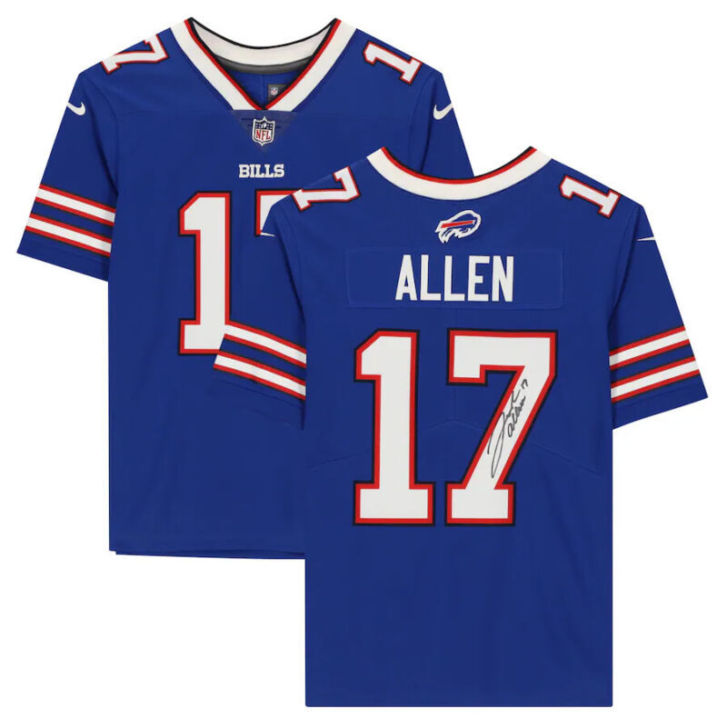 Primary image for Josh Allen Autographed Buffalo Bills Nike F.U.S.E. Blue Limited Jersey Beckett