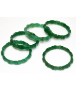 Wholesale Lot 5Pc Radiant Cut Green Aventurine Bracelets-Gemstone Beads - £67.42 GBP