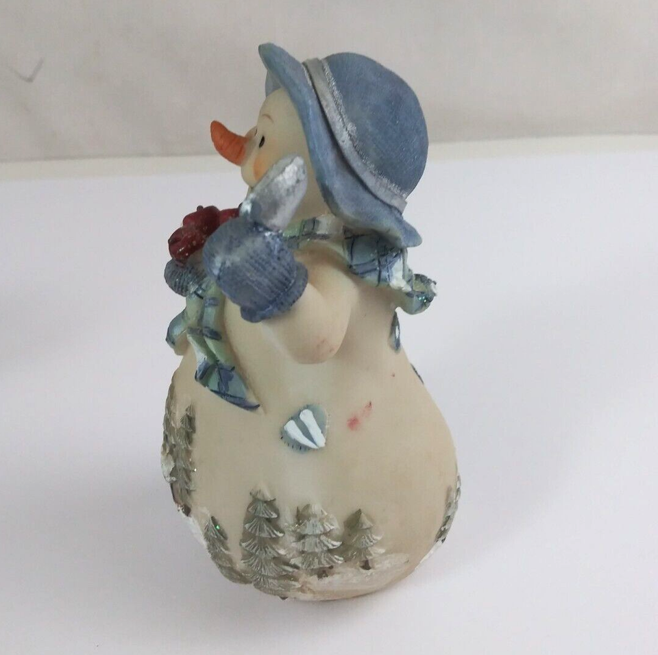 Vintage Kirkland's Winter Scene Christmas Snow Ladies With Apples 5" Figurines Item image 6
