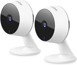 Laview Smart Indoor Security Camera For Home (2 Pack), 1080P, Alexa Compatible. - £46.33 GBP