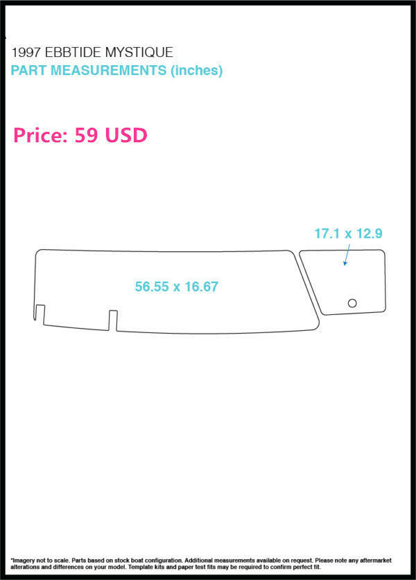 Ebbtide Boat Marine EVA Faux Teak Decking Pad Floor 6mm Thick Boat Parts