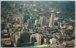 1963 Aerial View Business Area from Front Street Toronto Ontario Canada Postcard - £11.36 GBP