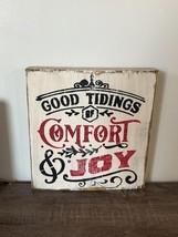 Savvy Creations Wooden Wall Sign - Good Tidings of Comfort & Joy - $429.20 MXN Savvy Creations Wooden Wall Sign - Good Tidings of Comfort & Joy - $429.20 MXN