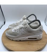 Nike Air Max 90 Womens Size 7 Shoes Triple White Sneakers DH8010-100 - $34.64