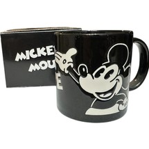 Vintage Disney Black And White Embossed 12oz Mug - Retro Collectible-Japan - $26.00