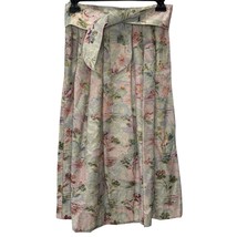 Vintage Tyler House Tapestry Midi Skirt Size 4 Jacquard Floral Pastel 80... - $49.45