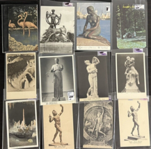 Vintage Postcards Mixed lot of 12 Art Statue Unusual Posted and Non-Posted - £11.37 GBP