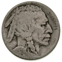 1924-S 5C Buffalo Nickel En Très Bon VG État, Naturel Couleur, Certains ... - $47.21