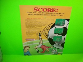 WORLD CUP Video Arcade Game Pull Out Magazine AD Art Large 10x13 Vintage Retro - £10.40 GBP