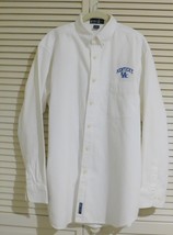 University Of Kentucky Wildcats UK White Button Down L/S Shirt Large SALE - £23.72 GBP