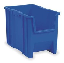 Akro-Mils 13014Blue Stackable Storage Bin, Blue, Plastic, 10-7/8 In W X 12 1/2 - $39.99